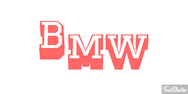 Bmw Text effect