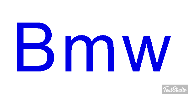 Bmw Text effect