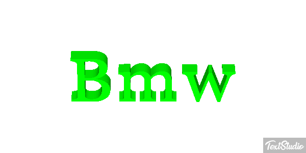 Bmw Text effect