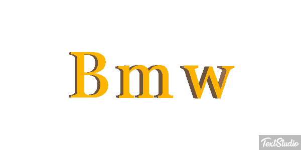 Bmw Text effect