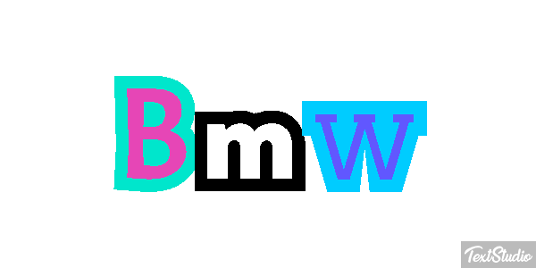 Bmw Text effect