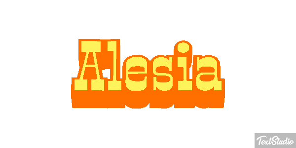 Alesia Text effect