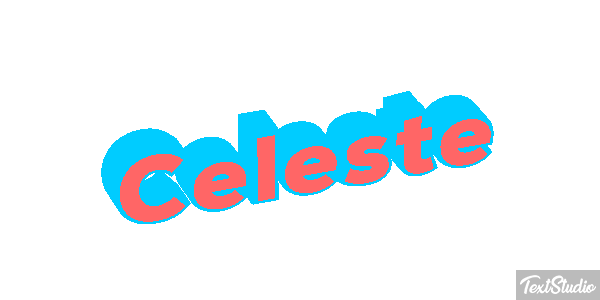 Celeste Efeito do texto