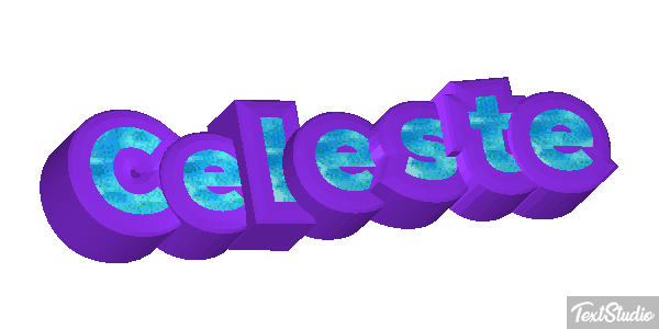 Celeste Efeito do texto