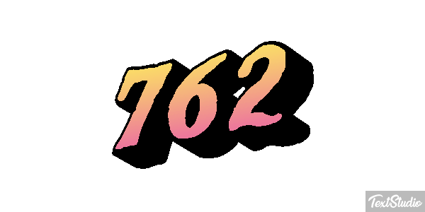 762 Text effect