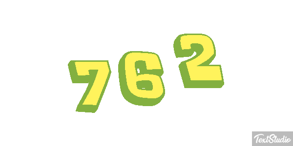 762 Text effect