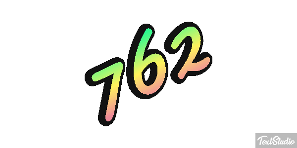 762 Text effect