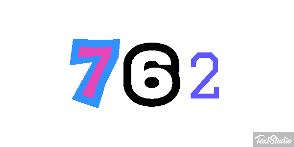 762 Text effect