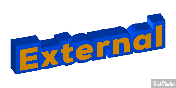 External Text effect