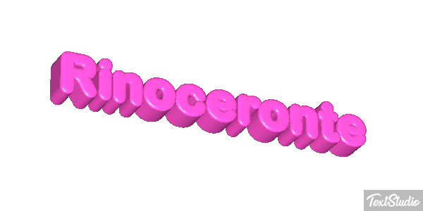 Rinoceronte Efecto de texto