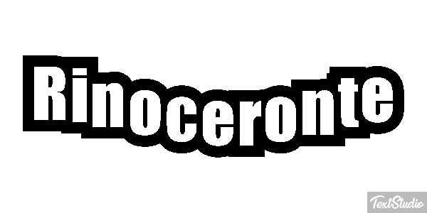 Rinoceronte Efecto de texto