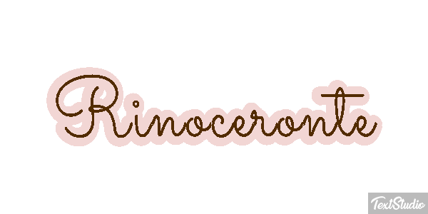 Rinoceronte Efecto de texto