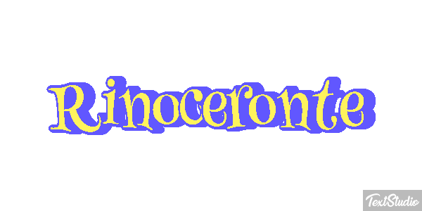 Rinoceronte Efecto de texto
