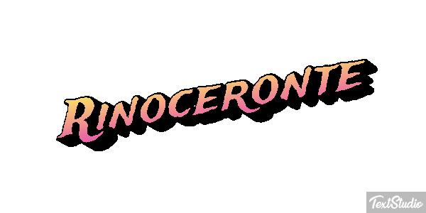 Rinoceronte Efecto de texto