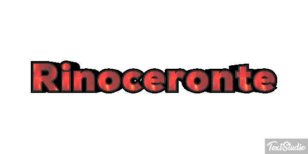 Rinoceronte Efecto de texto