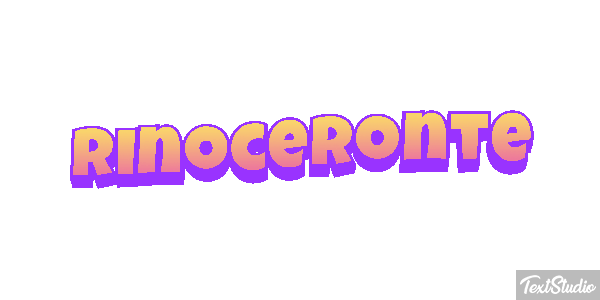 Rinoceronte Efecto de texto