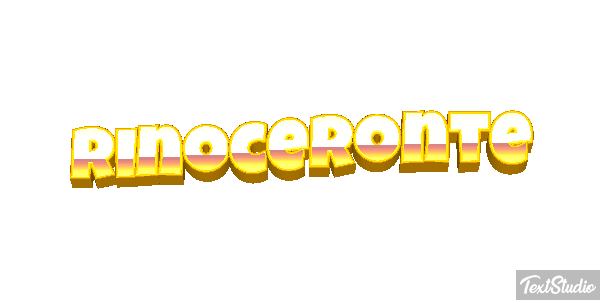 Rinoceronte Efecto de texto