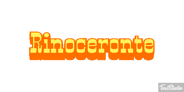 Rinoceronte Efecto de texto