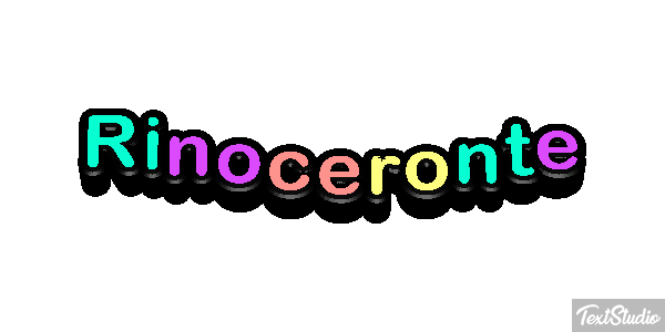 Rinoceronte Efecto de texto