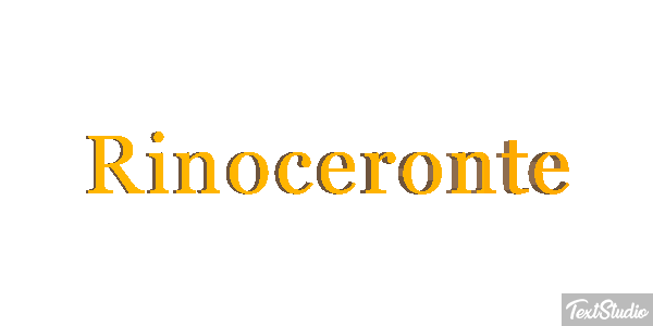 Rinoceronte Efecto de texto