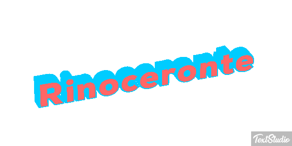 Rinoceronte Efecto de texto
