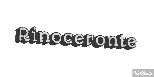 Rinoceronte Efecto de texto