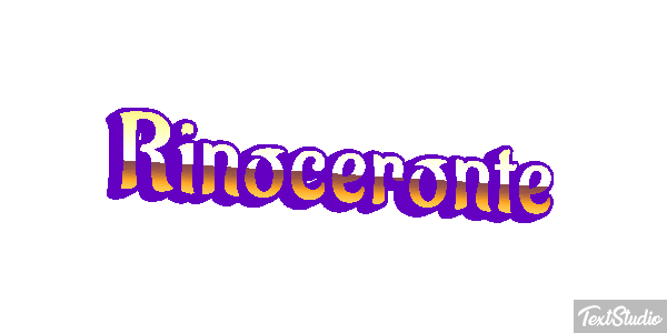 Rinoceronte Efecto de texto