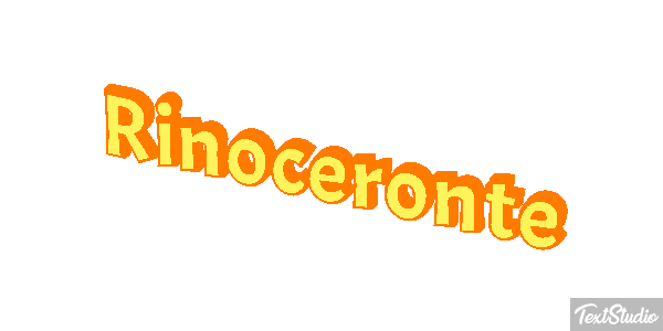 Rinoceronte Efecto de texto