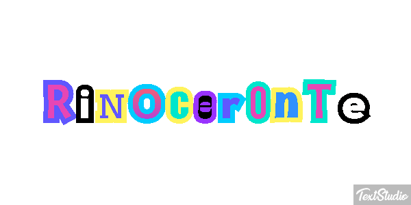 Rinoceronte Efecto de texto