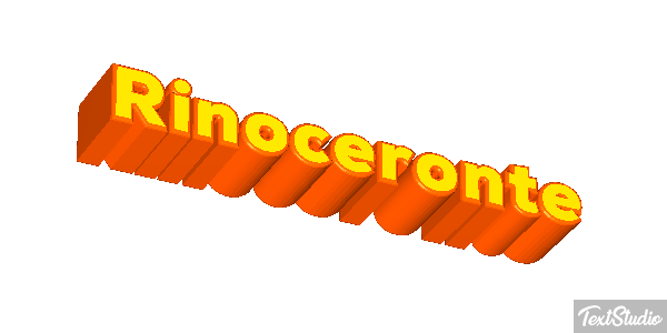 Rinoceronte Efecto de texto