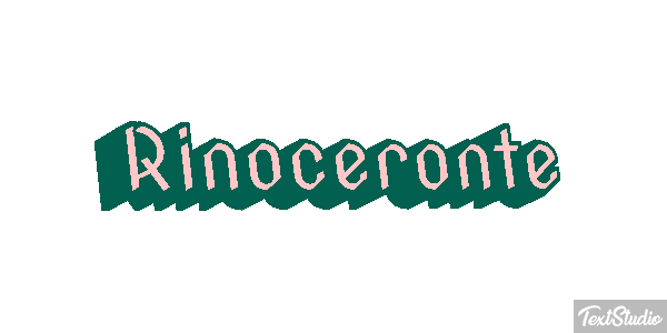Rinoceronte Efecto de texto
