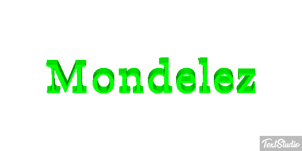 Mondelez Effet de texte