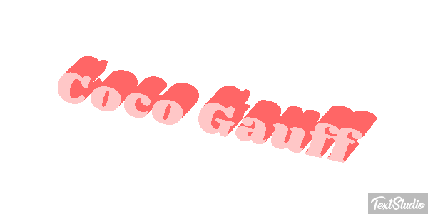 Coco Gauff Tekst effect