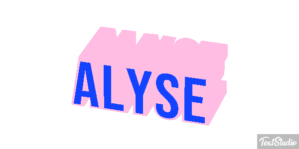 Alyse Text effect