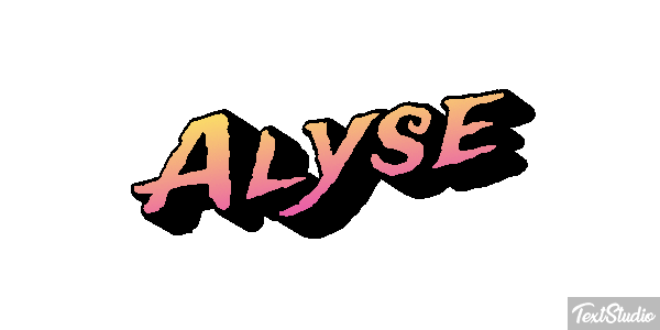 Alyse Text effect