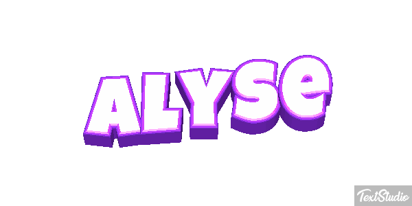 Alyse Text effect