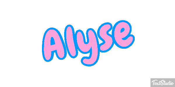 Alyse Text effect