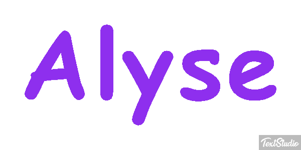 Alyse Text effect
