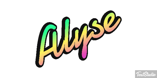 Alyse Text effect