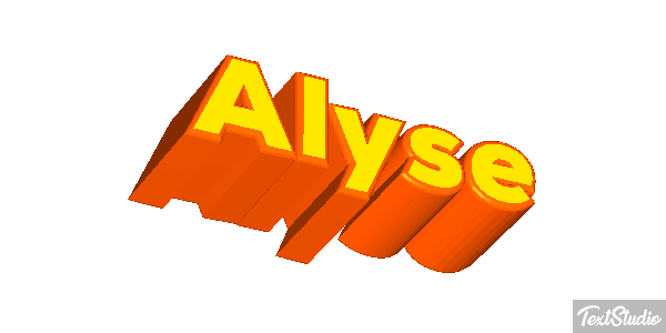 Alyse Text effect