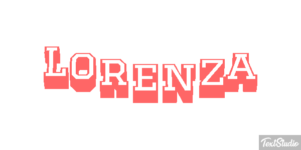 Lorenza Efecto de texto