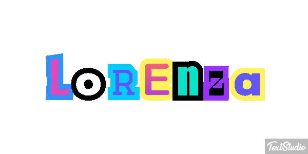 Lorenza Efecto de texto
