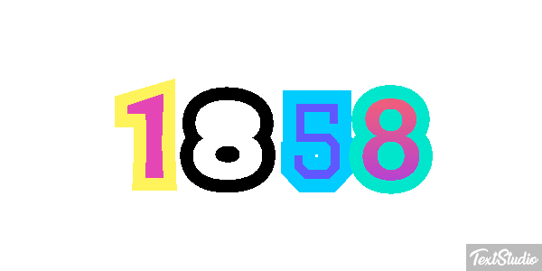 1858 Metin efekti