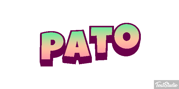 Pato Текстовый эффект