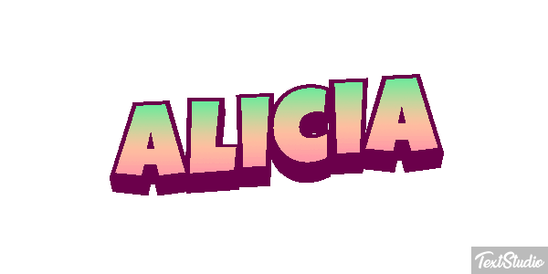 Alicia Text effect