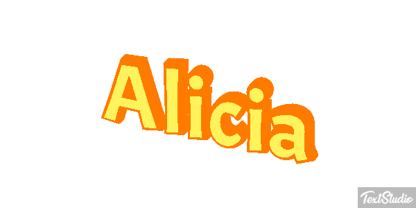 Alicia Text effect