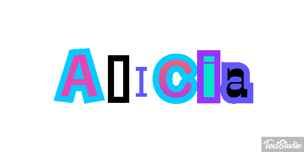Alicia Text effect
