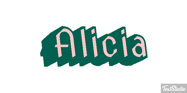 Alicia Text effect