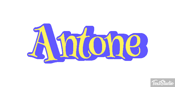 Antone Текстовый эффект
