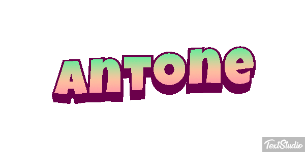 Antone Текстовый эффект
